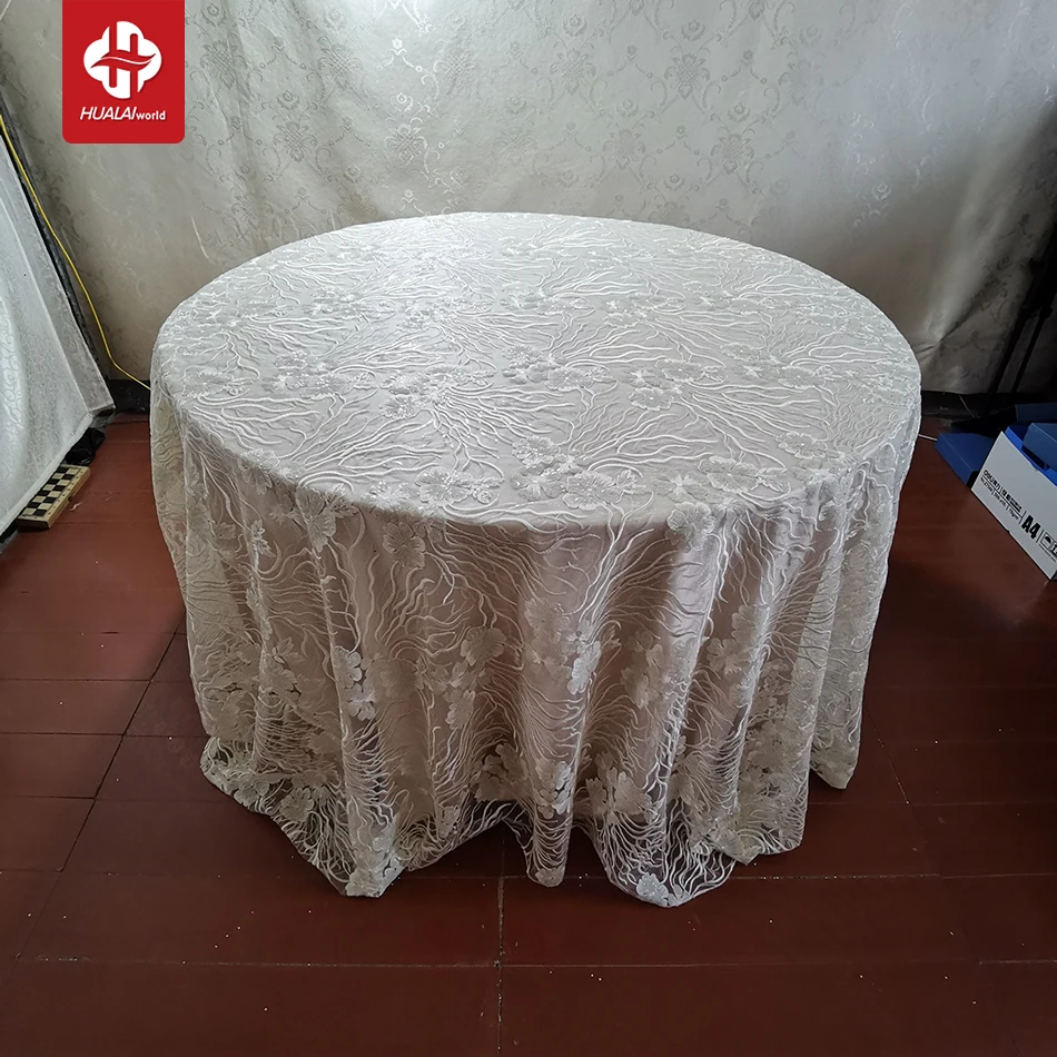 ROUND RECTANGLE SEQUIN FANCY DESIGN TABLE TABLECLOTHS OVERLAYS FOR WEDDING EVENT