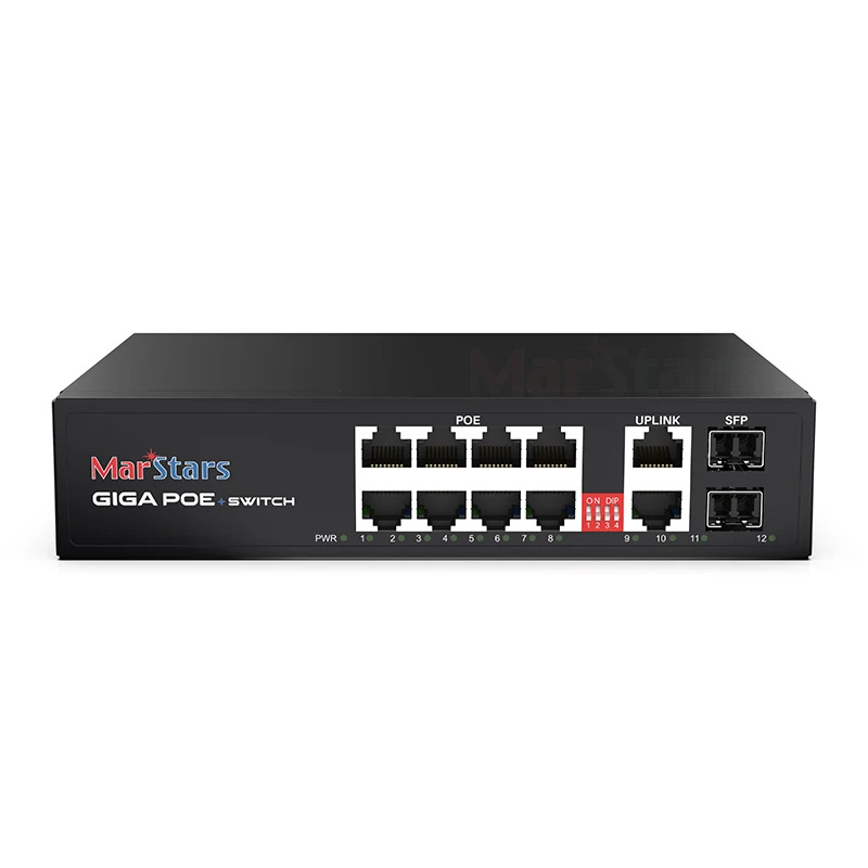 MarStars Technology Pro 16 Years Ws-c3650-48fq-s 4 Ethernet 8 Port Steel Gigabit POE Switch For Camera