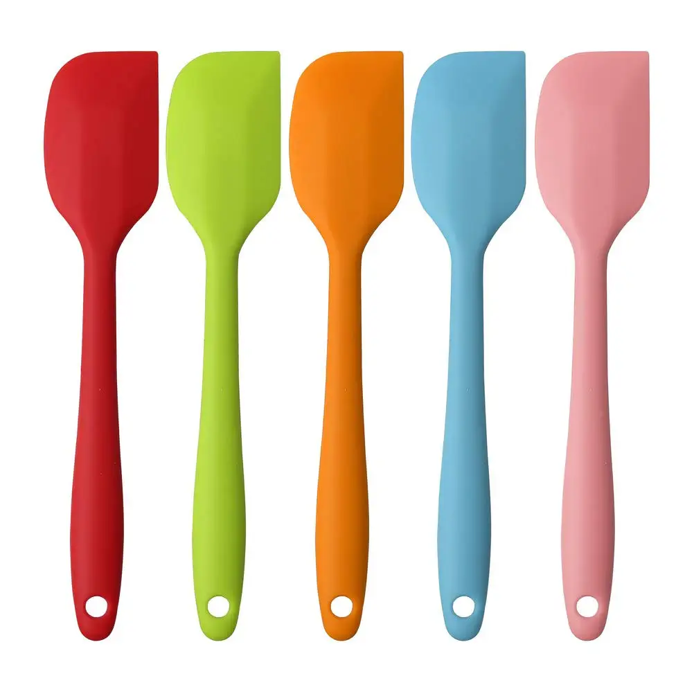 Heat Resistant Seamless Silicone Spatulas Food Grade Baking Spatulas Kitchen Utensils with Stainless Steel Core