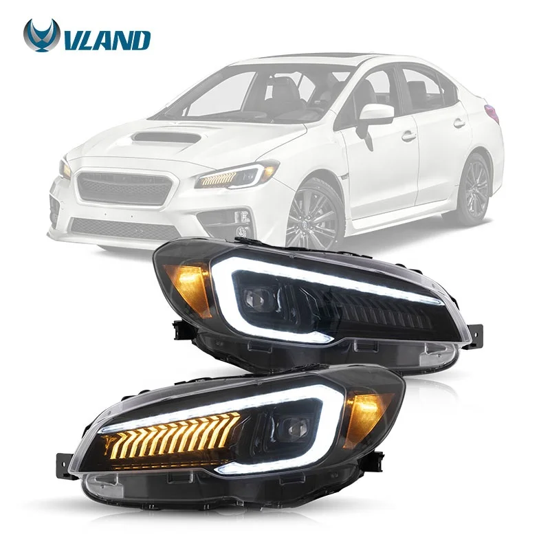 Vland Factory  Head Light High Quality Promotion Front Lamp For Subaru WRX 2015-2021 Headlights For WRX STI 2015-2017 Headlamp