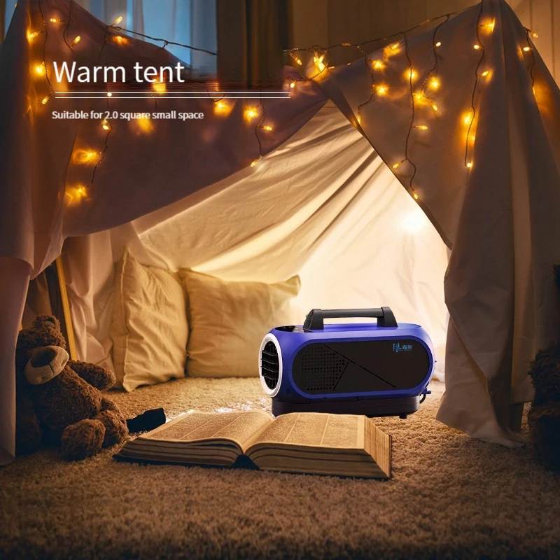 HENGLAI In Stock!!!  Mini AC 100V DC 48V Max Refrigeration Compressor Outdoor Portable Air Conditioner