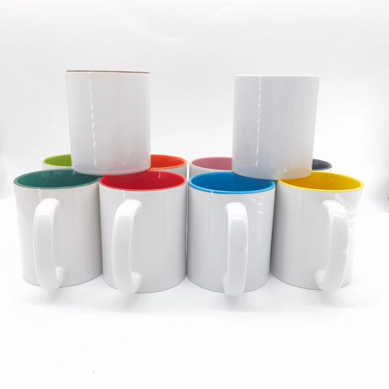 US Warehouse 11oz Personalized Logo Print White Earthenware sublimation Coffee Mug Travel Coffee Mug Custom Logo Printed