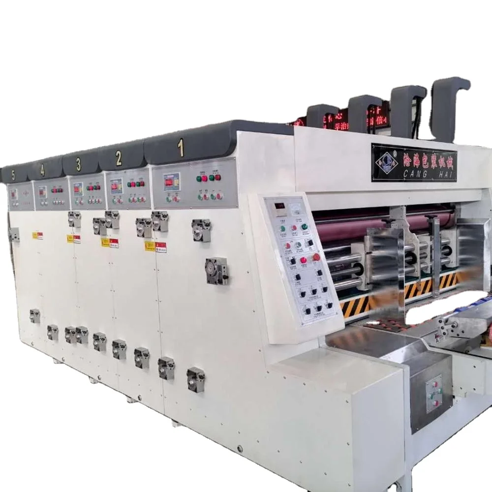 Single Shell Automatic  Corrugated Cardboard Carton Box Making Machine/ Flexo Printing Slotting Die-cutting Machine