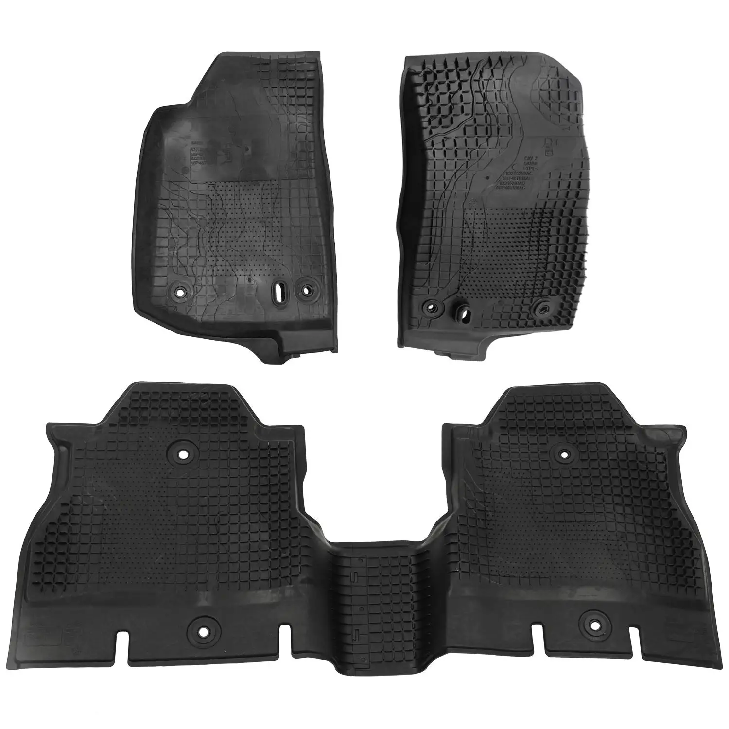 Floor Mats for 2018-2021Jeep Wrangler Unlimited JL 4-Door All Weather Protection Custom Full Set Liners