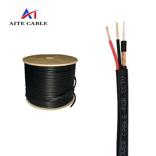  RG6 сиамские кабели для камеры видеонаблюдения кабель из