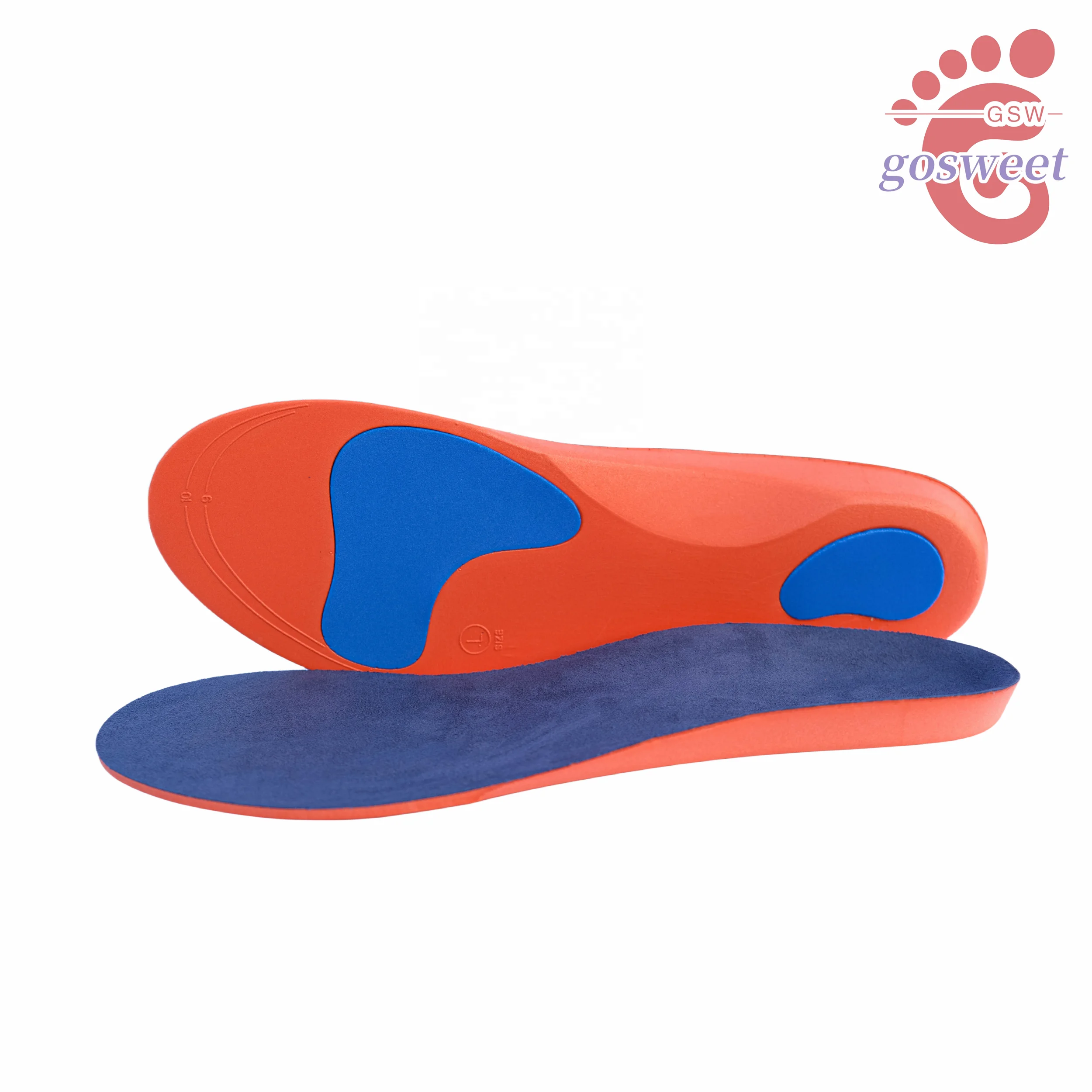 4D Shock Absorption Sports Insoles Soft Breathable Orthopedic High-elastic Running Shoe Pad For Men Women Latex Massage