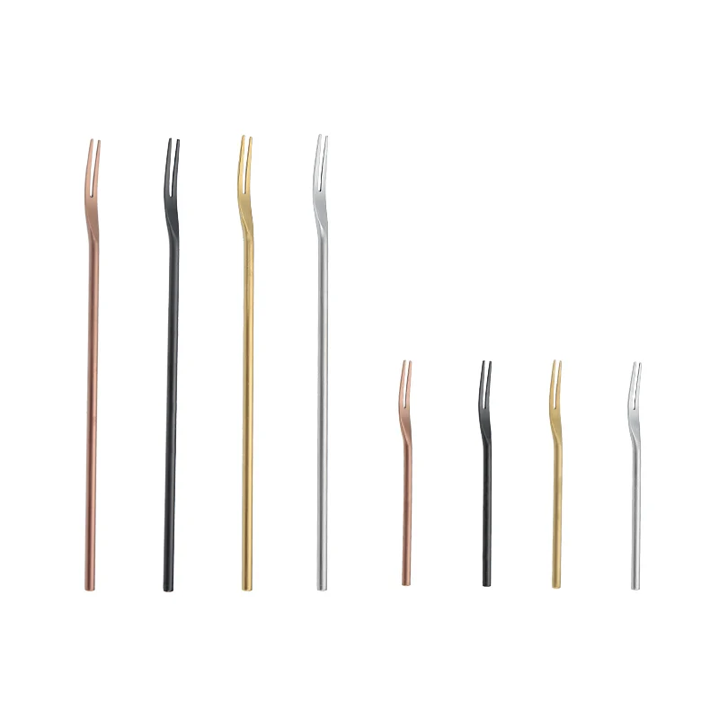 
Matte Shape Stainless Steel Fork High Quality Ice Fork Fruit Fork for Wedding 