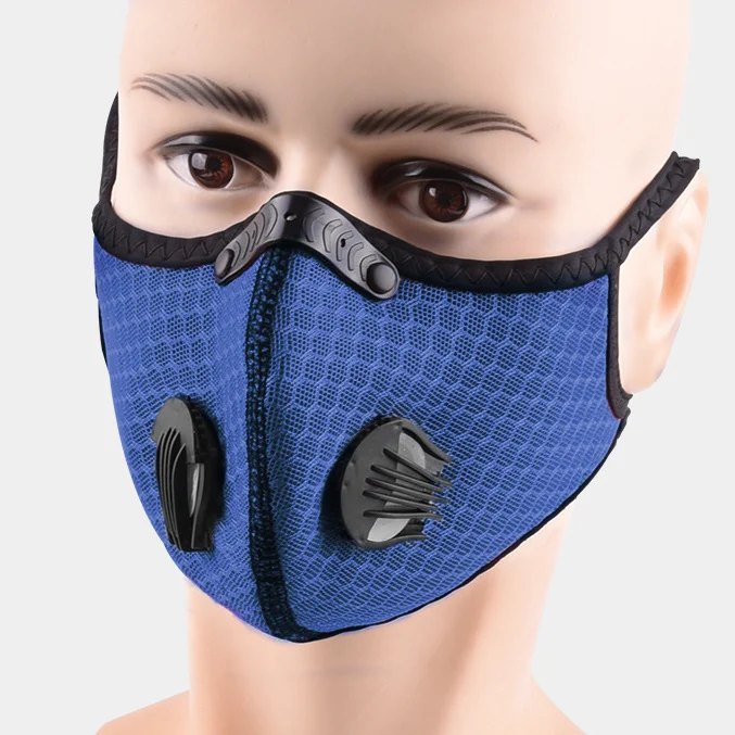 Hot Sale Cycling Equipment Activated Carbon Sport Filter Dust Pollution Bicycle Face Cover with Valve