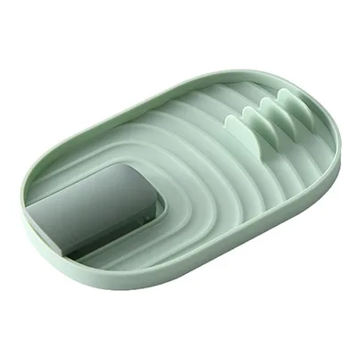 Manufacturer Ningbo Multipurpose Home accessories Lid Holder Stand Cooking Utensil No Drip Holder Kitchen Spatula Spoon Shelf