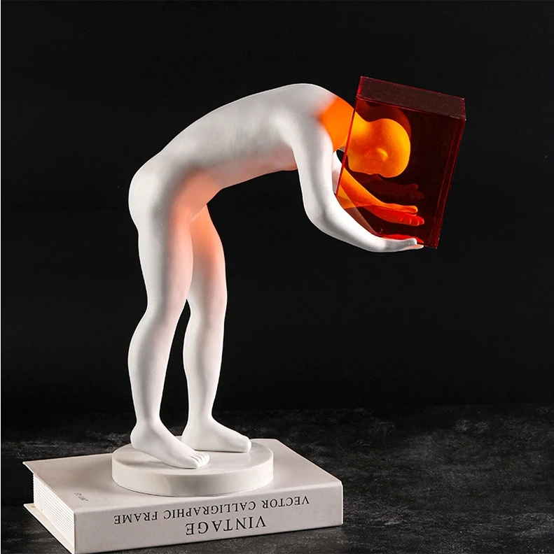 Modern Minimalist Living Room Office Decoration Home Accessories New Creative Orange Home Decor Wholesale Acrylic Home Decor