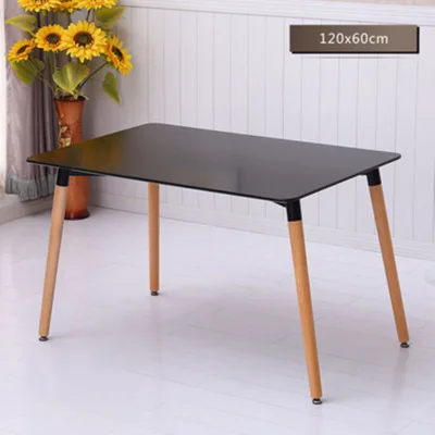 Simple Nordic style mdf top table plastic chairs  furniture dining tables kitchen