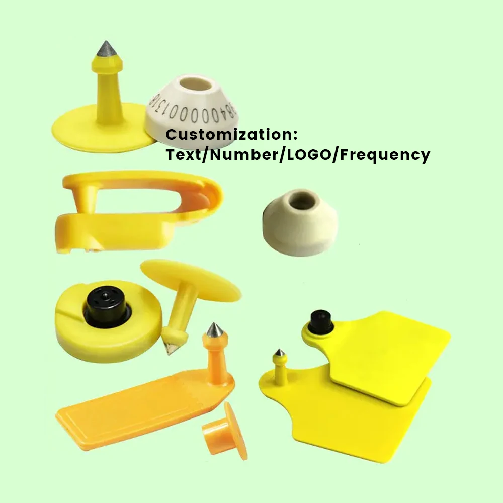 Customized Livestock ID Management Ear Tags TPU Cattle Sheep Pig RFID Ear Tag Animal Tracking Ear Tag