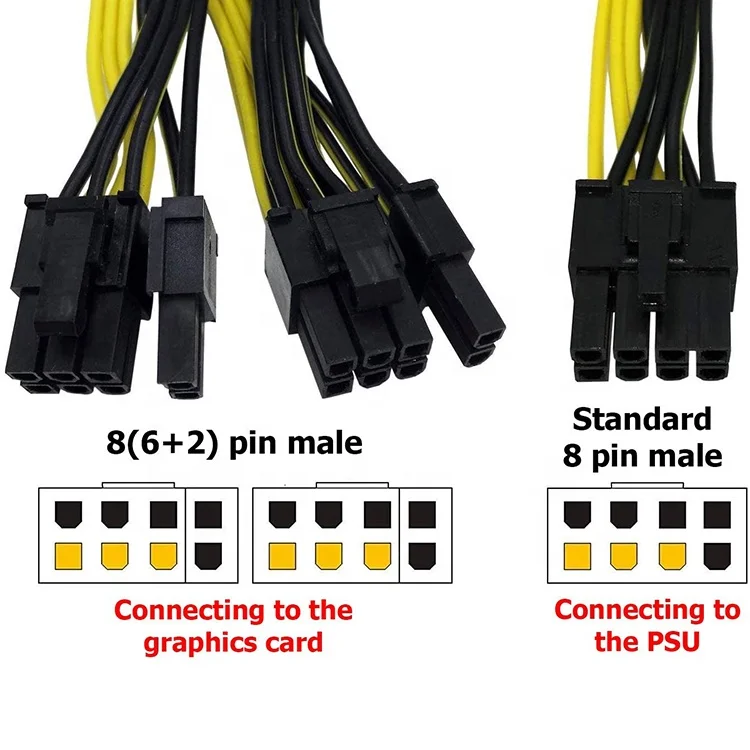 Кабель питания Evga Extender Pcie Molex 8 Pin Pci Express на Dual 16X 6 2 кабели с приклеиванием 16 Awg