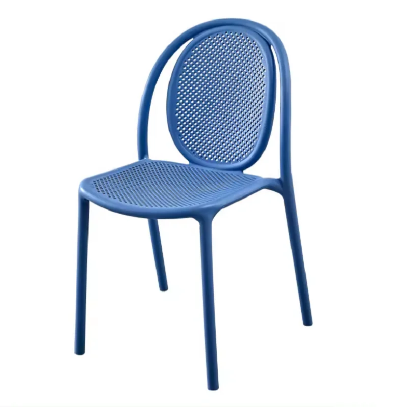 Factory Wholesale Hollow Out Light Green Plastic Stackable Chair Outdoor Garden Chair