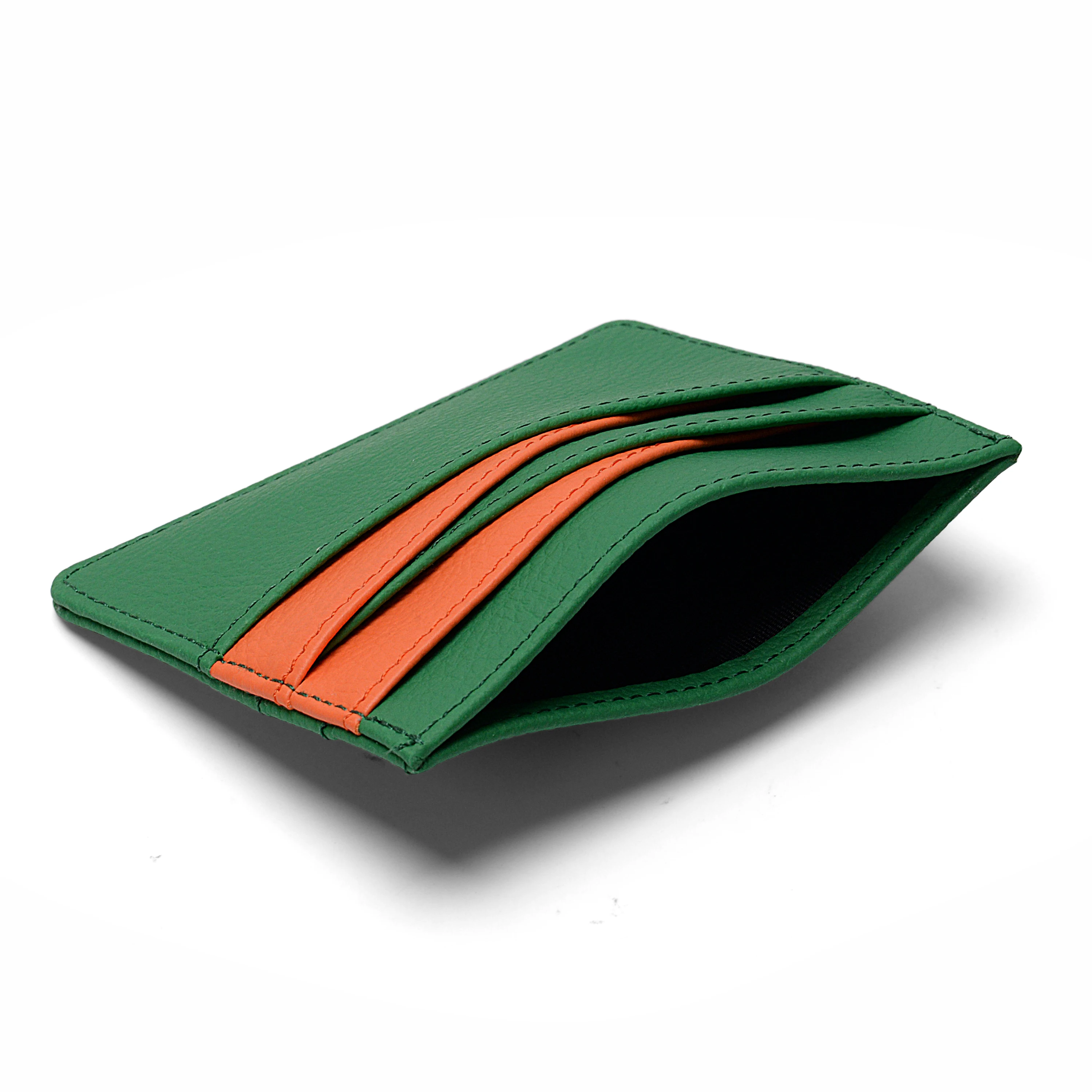 Multicolor Double Spell Card Holder Personalized Cardholders Faux Saffiano Pebbled Leather Credit Card Holder Wallet