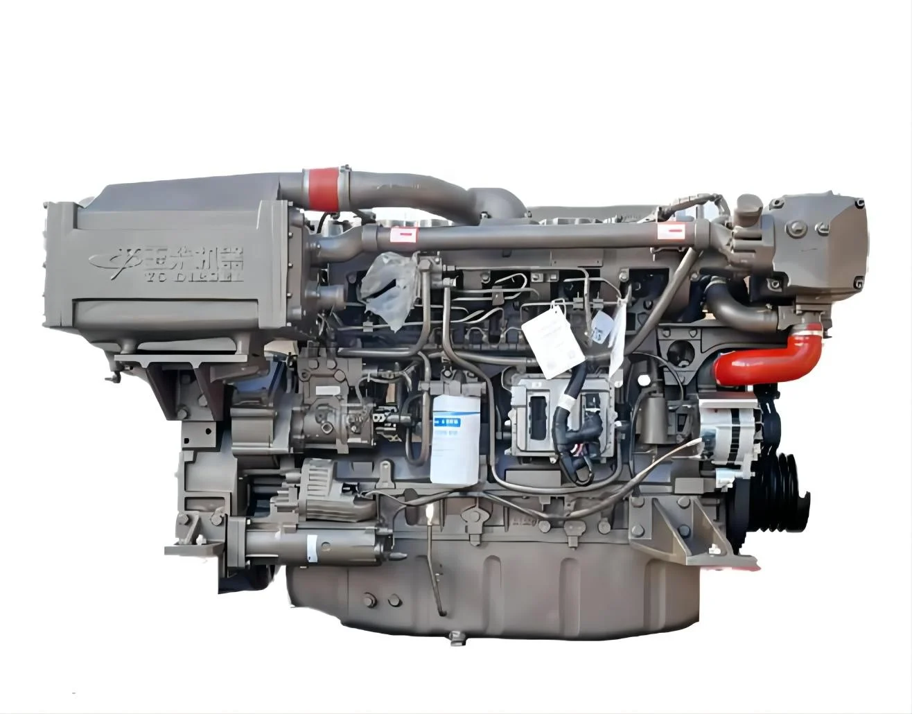 Yuchai 365hp Marine Main Engine For Boat Ship 1500RPM YC6MJ365L-C20