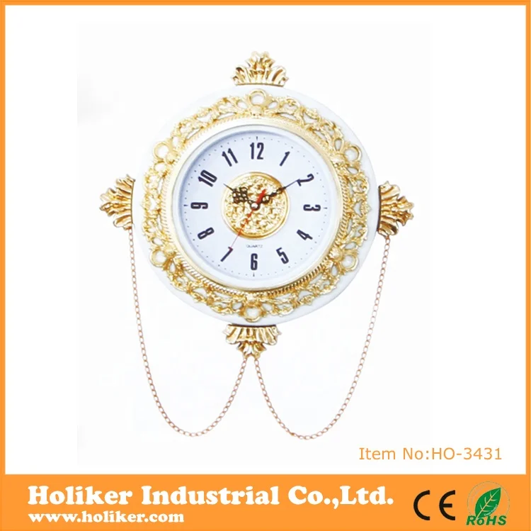 luxury design Indian Islamic prayer time clock themes azan wall clock with music