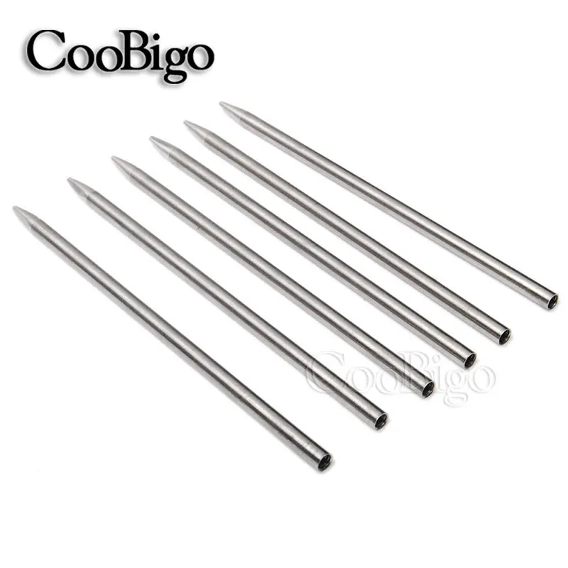 100pcs Knitting Weaving Bracelet Paracord Needle Screw Thread Shaft Tip Stitch Fid Lacing Crochet Tools DIY Accessories Steel