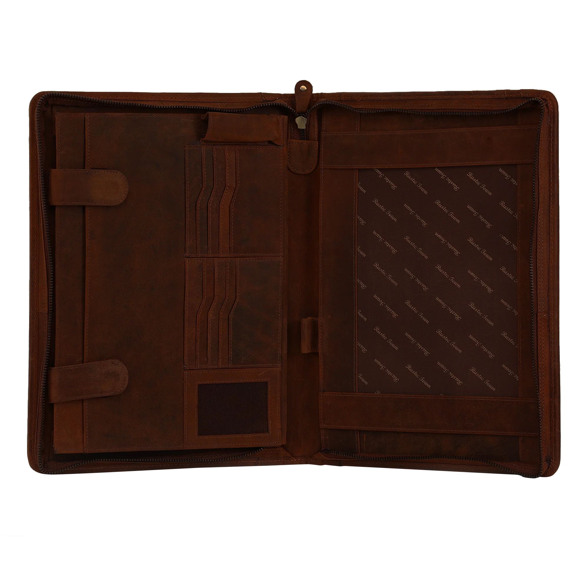 
Supreme Business Portfolio Professional Organizer Gift for Men & Women Durable Leather Padfolio Zippered Closure 