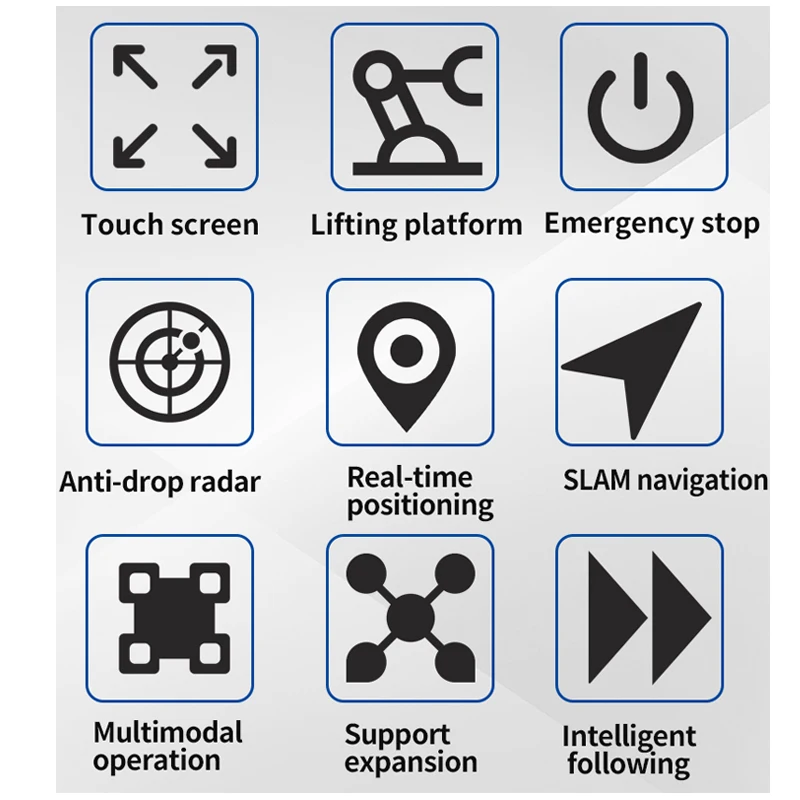 Delivery Service Robot Autonomous navigation Open Sdk  Smart  Agv  Robot Chassis factory delivery robot outdoor