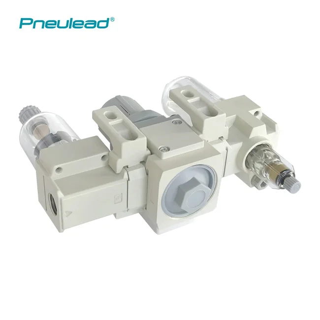 SMC AC Series Three Units Combination Air Source Treatment FRL With pressure Gauge