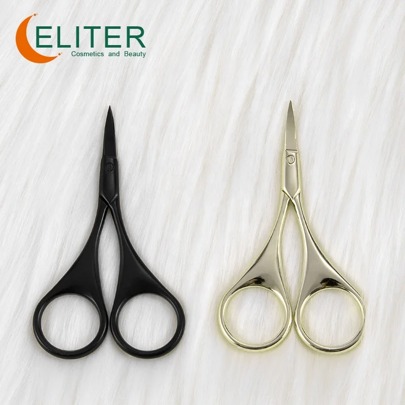 Eliter Hot Sell Black Sharp Blade Stainless Steel Nail Scissors Set 2023 Easy Grip Nail Scissors Nail Scissors Set Household