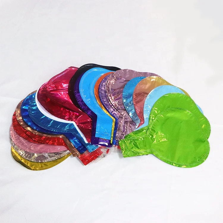 MTF Wholesales 5 Inch Mini Size Colorful Heart Shape Mylar Foil Balloons For Valentines Day Party