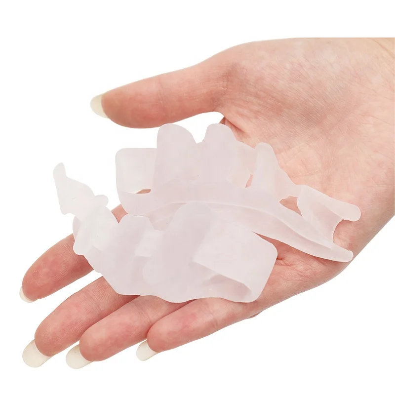 5 Hole Silicone Gel Toe Stretcher Separator Five Toes Separators For Hallux Valgus