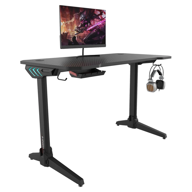 Игровой компьютерный стол RGB игровой светодиодный гоночный для электронных видов спорта