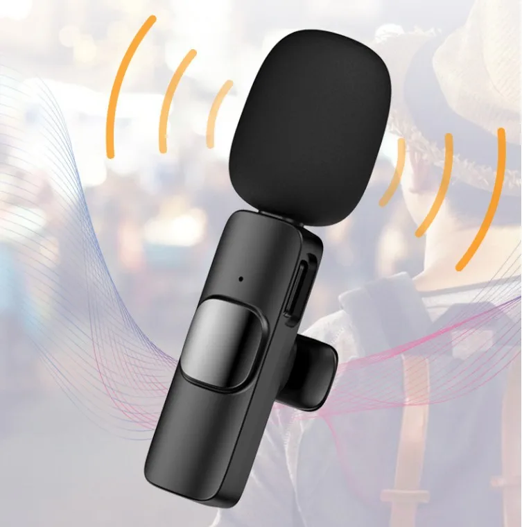 K35 Mini Portable Lavalier Wireless Microphone 3.5mm For Speaker Camera