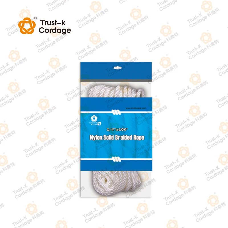 100% Raw Polyester PP  braided solid braid utility rope For Horse