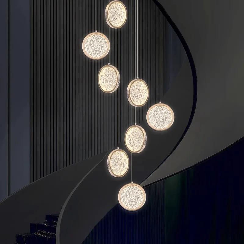 Nordic light роскошный стиль гостиная ресторан спальня отель металлическая акриловая люстра