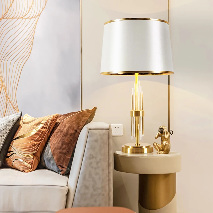 Fashion Classic Living Room Bedroom Crystal Desk table lamps home decor modern