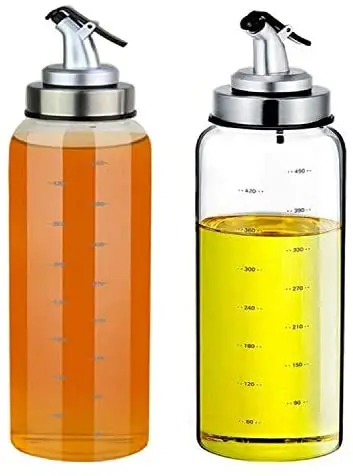 Glass Olive Oil And Vinegar Dispenser No-drip Glass Olive Oil Bottle Glass Oil Bottle Lead-free
