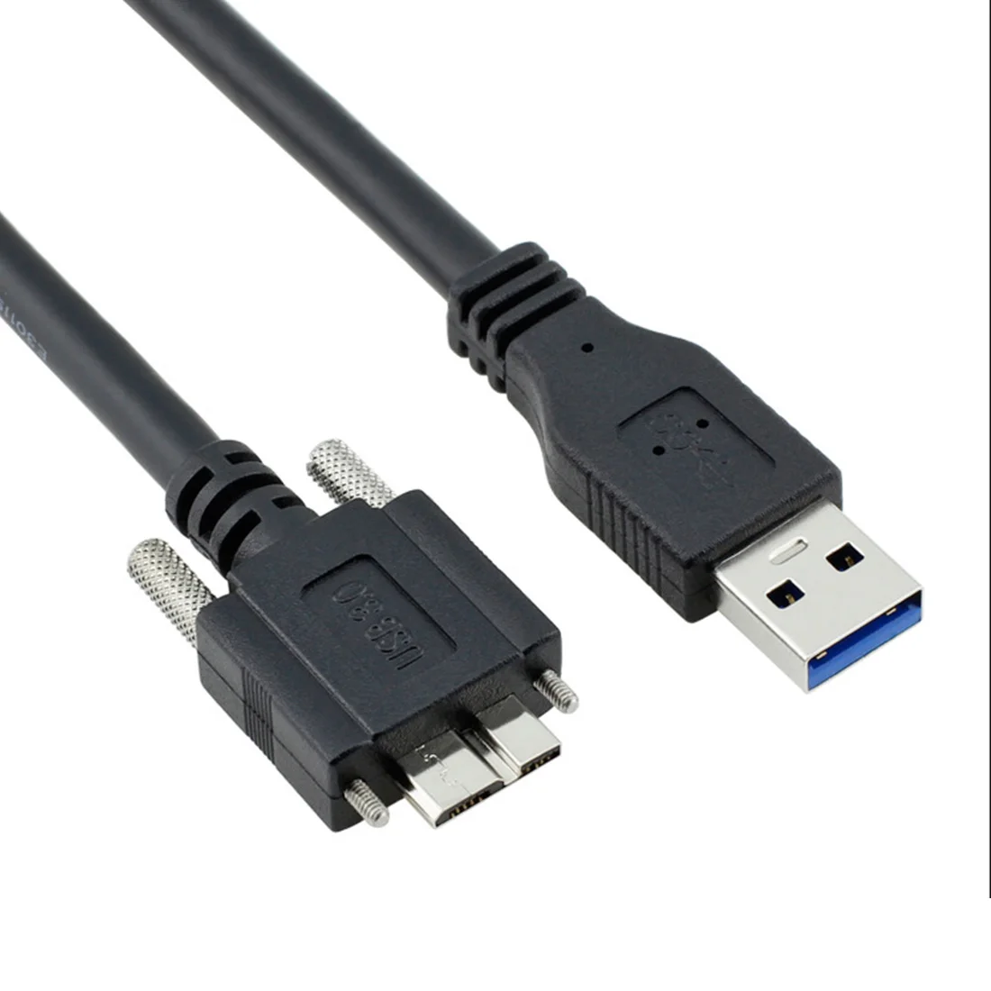 USB 3.0 type A Male To Micro B Male Extension Camera Cable USB 3.0 AM-MicroB Cable 1.5M 2M 3M 5M with Locking Screws