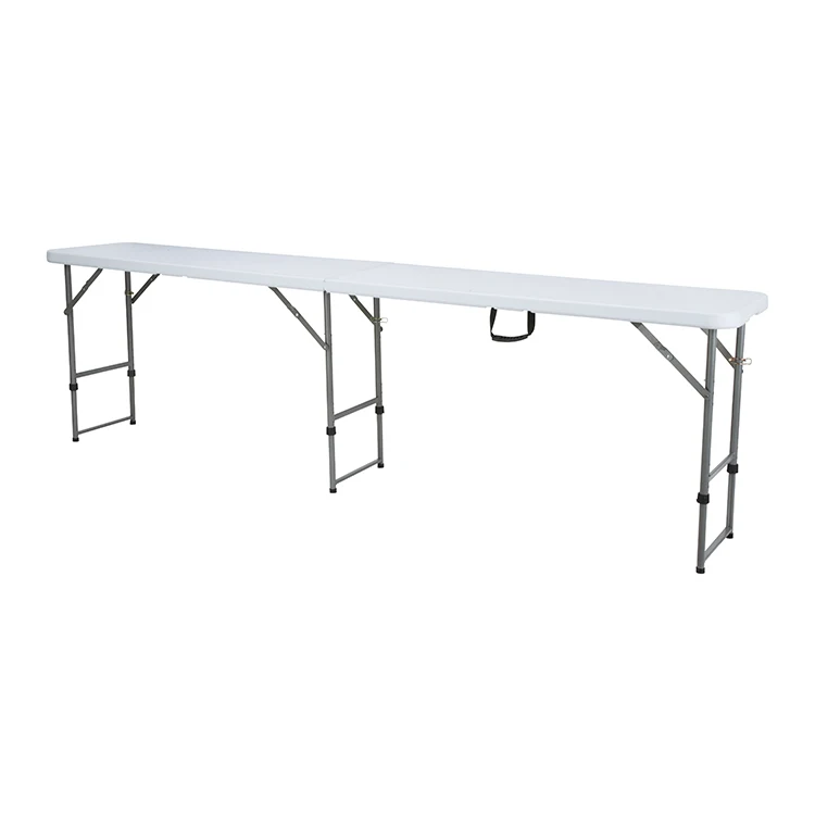  Fold in Half Tent Table Portable Plastic for Camping Travel Wholesale 264cm Length Office Furniture Desks Modern