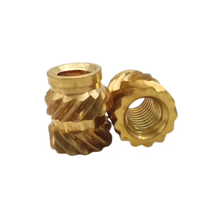 M4x6x5mm Threaded Insert Knurled Brass Nuts Female Thread Heat Embedment Nut for 3D Printing Parts Laptop Shell