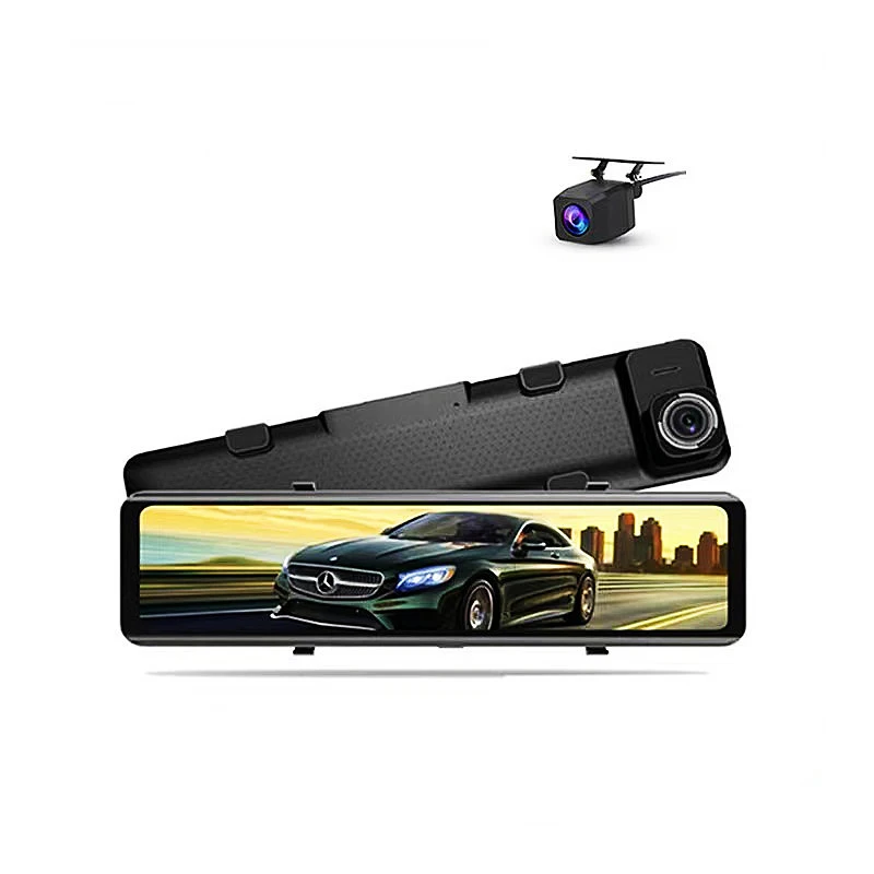 Потоковое мультимедиа тройной объектив Wi-Fi высокой четкости 4K камера заднего вида записи рекордер