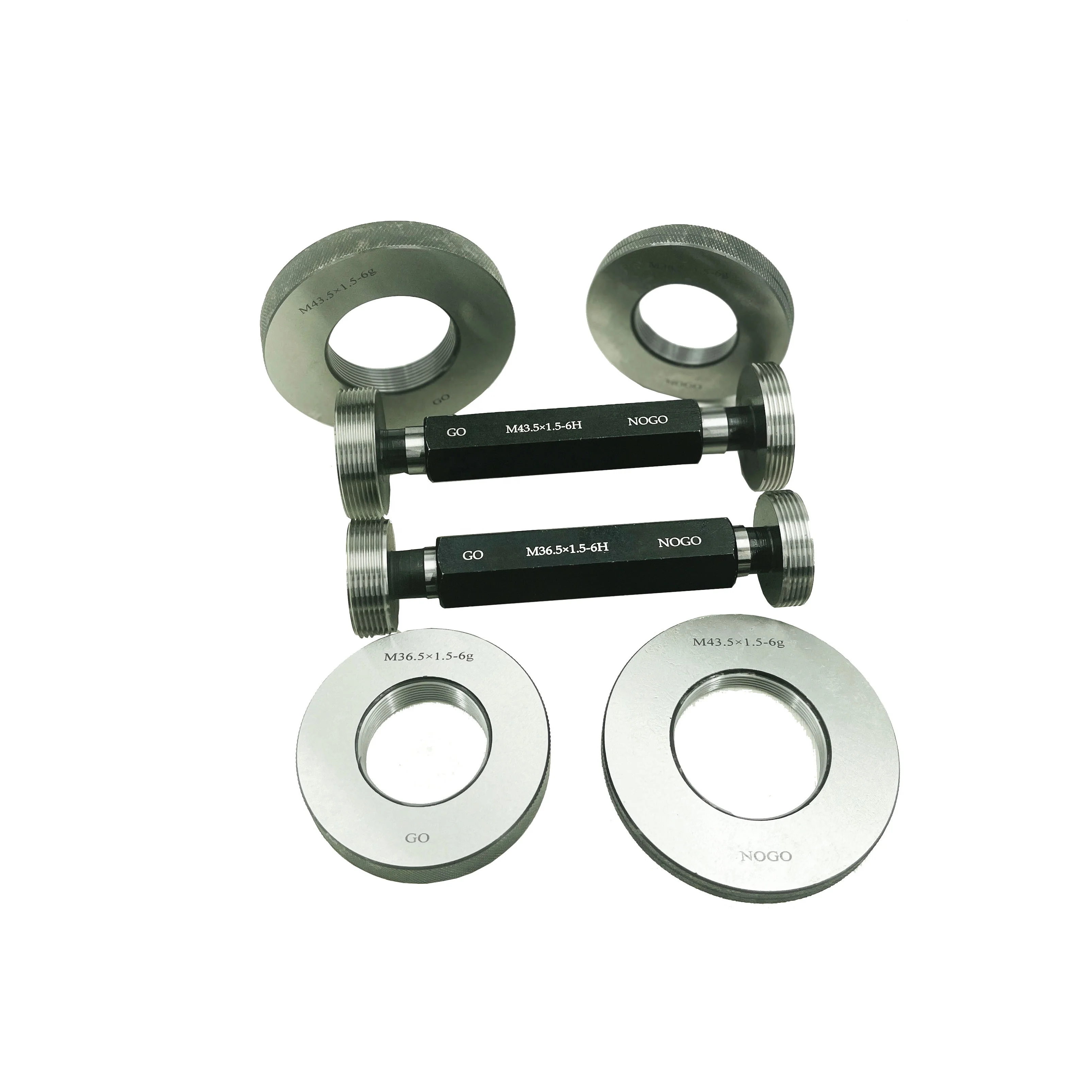 Professional Manufacturer  and Supply High precision custom Metric Thread Ring Gauge Go Nogo Thread Gauges