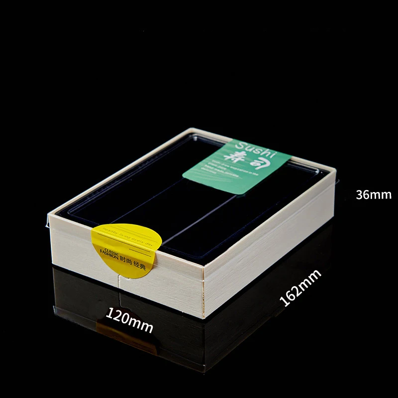 Disposable take-out packaging box with lid Japanese cuisine sushi