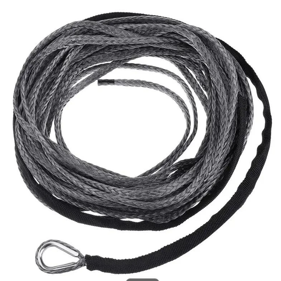 High strength elastic nylon trailer rope for off-road vehicles, trucks, and specialized rescue and towing systems