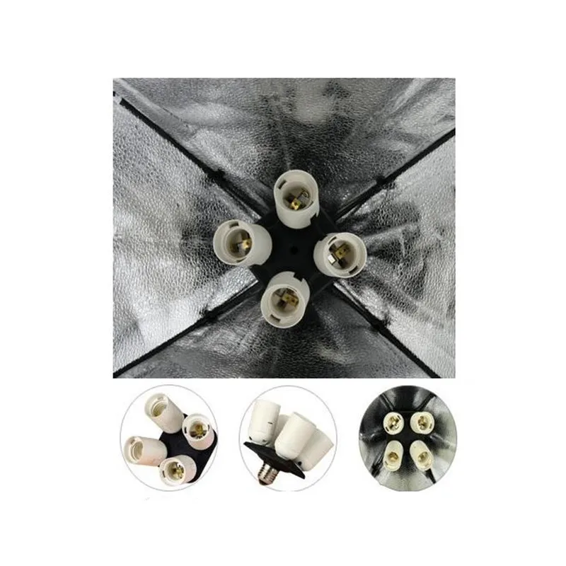 Photography quadruple lampholder for soft light box photography light dedicated studio