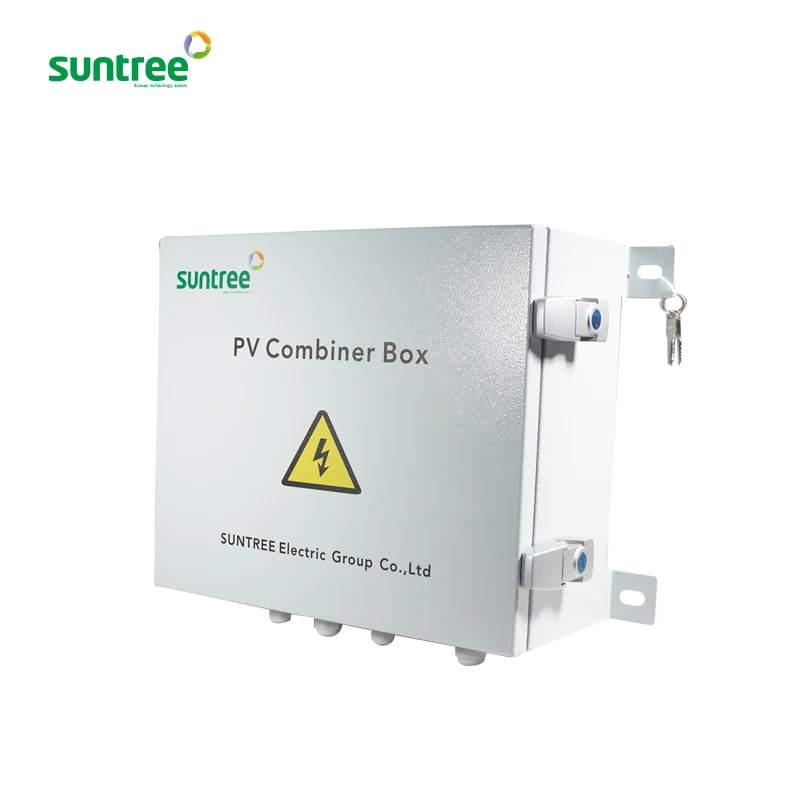 solar dc junction box pv combiner box with 4 strings  metal waterproof electrical boxes ip65