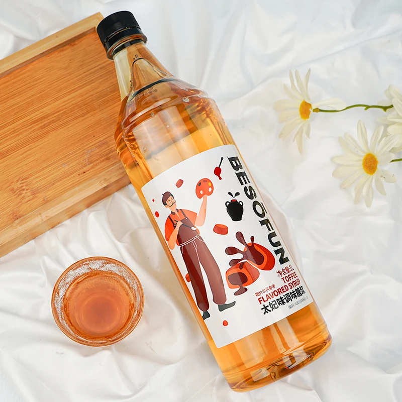 1.0 L Toffee flavor syurp coffee syrup soda syrup directly from factory