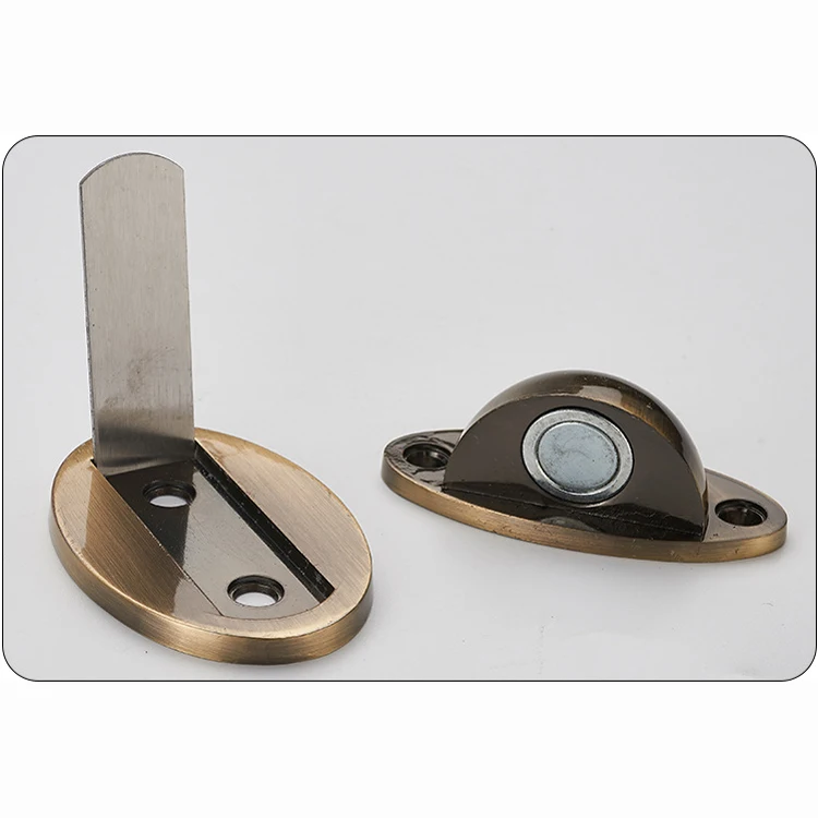 Magnetic Non-punch Door Holder Hidden Doorstop Furniture Door Hardware Zinc alloy Door Stoppers