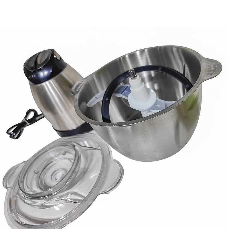 Factory direct sale high quality glass bowl or stainless steel bowl meat grinder meat slicer with glass or stainless st