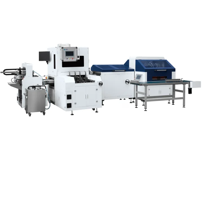 Multifunctional ZFM-500E Mini Automatic Rigid Box Making Machine For Printing Shops