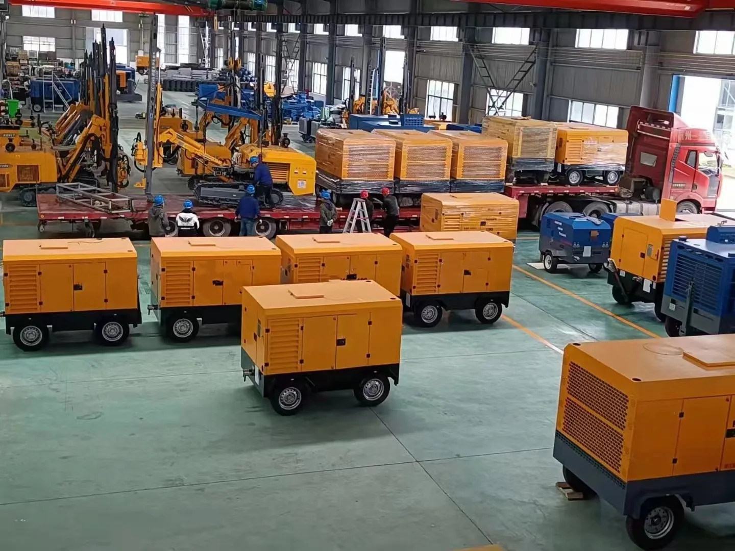diesel engine air cooled air compressor