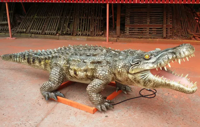 Park Swimming Animatronic Robot Animal Crocodile