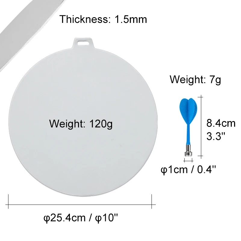 Double Sided Sublimation Dart Board Magnetic Dart Board Without Darts,Indoor/Outdoor Sport Fun Party Play Game Toys